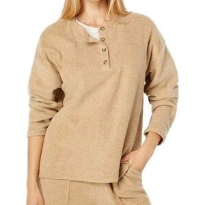 Madewell Cozybrushed Henley Top Medium NWT